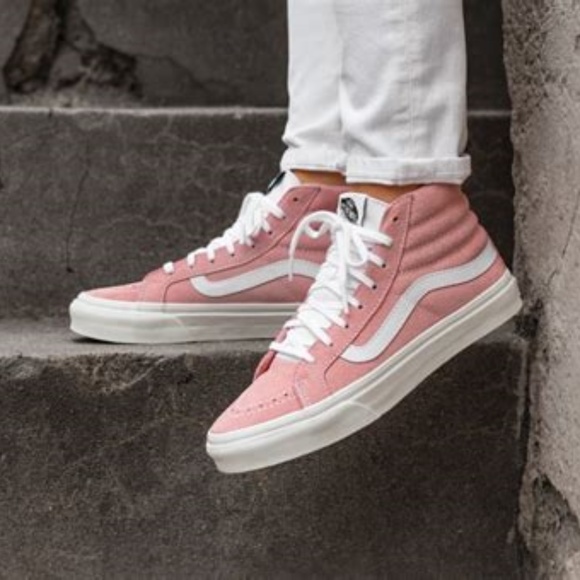 Vans Shoes - Vans Old Skool Slim Pink Skate Shoe